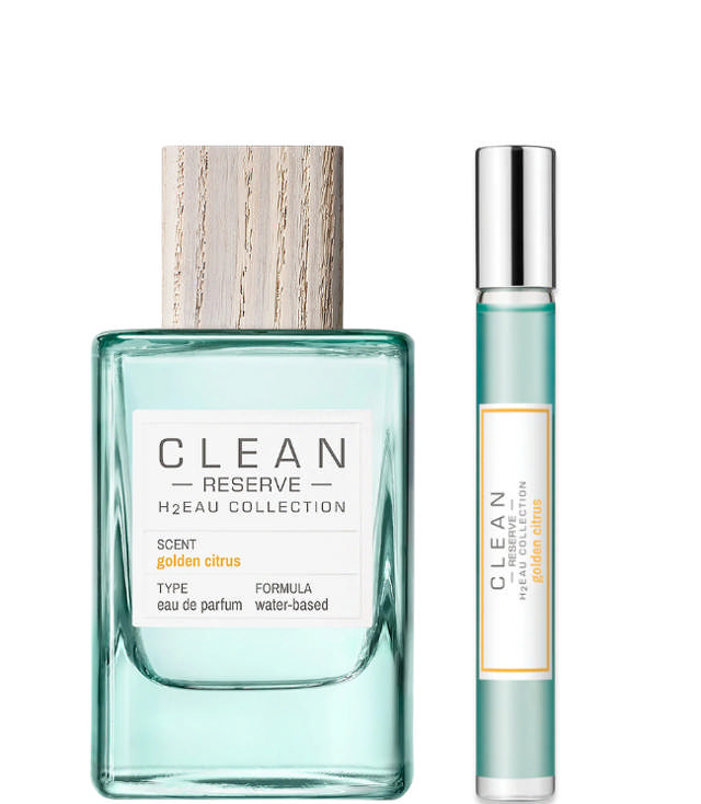 CLEAN Perfume Reserve H2EAU Golden Citrus EDP DUO: 100 ml + 10 ml. Rollerball
