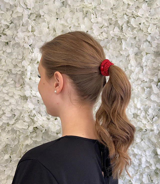 JA-NI Hair Accessories - Hair elastics, The Red Glitter