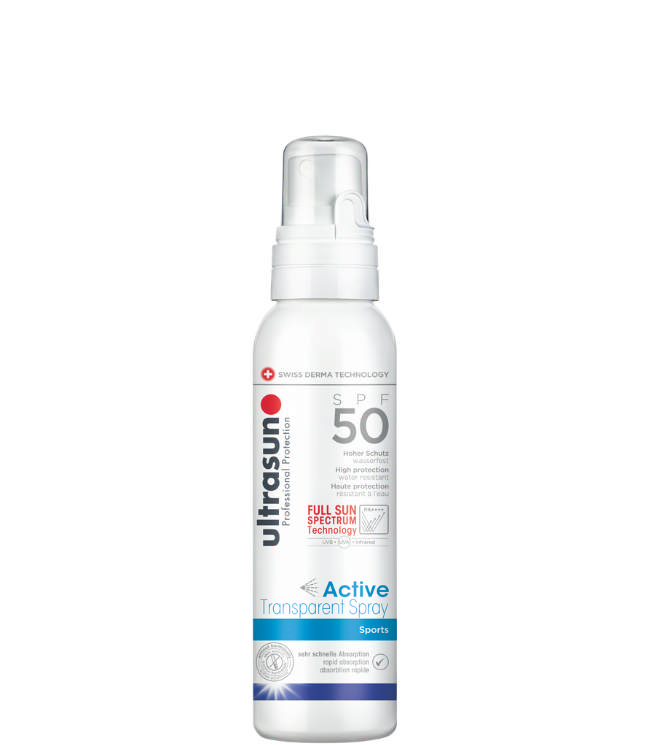 Ultrasun Active Transparent Spray SPF50, 150 ml.